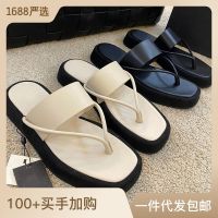 Factory Outlet Spot Summer New WomenS Shoes Leather Pinch Feet Thick Soles Of Sandy Slippers Casual Human Font