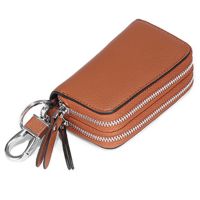 Business Card Holder Prevent RFID Credit Card Holder Wallet Women/Men Double Zipper Card Case