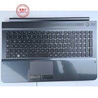 US NEW For SAMSUNG RC510 RC520 Replace laptop keyboard With Gray Frame touchpad and Speaker English