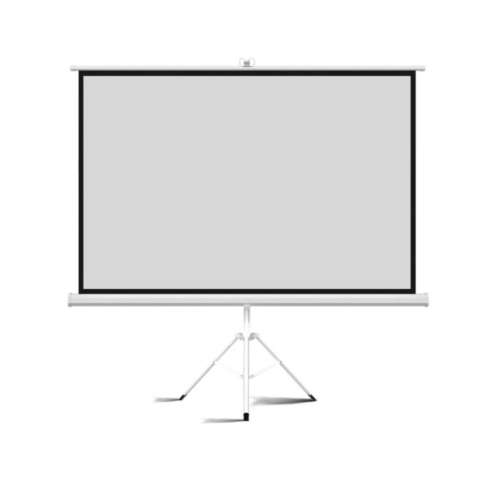 จอโปรเจคเตอร์-จอพับโปรเจคเตอร์-จอรับภาพ-ตั้งพื้น-100-16-9-projector-screen-จอโปรเจคเตอร์-ขนาด-100-สัดส่วน-16-9-แบบ-3-ขา-matte-white-tripod-proj