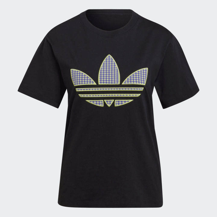 adidas Lifestyle Tee with Trefoil Application Women Black HB9435 ...