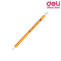 #656 Deli Graphite Pencil ดินสอไม้ HB สำหรับโรงเรียน 1 แท่ง (คละสี) ดินสอ เครื่องเขียน อุปกรณ์การเรียน ดินสอ HB 9.9