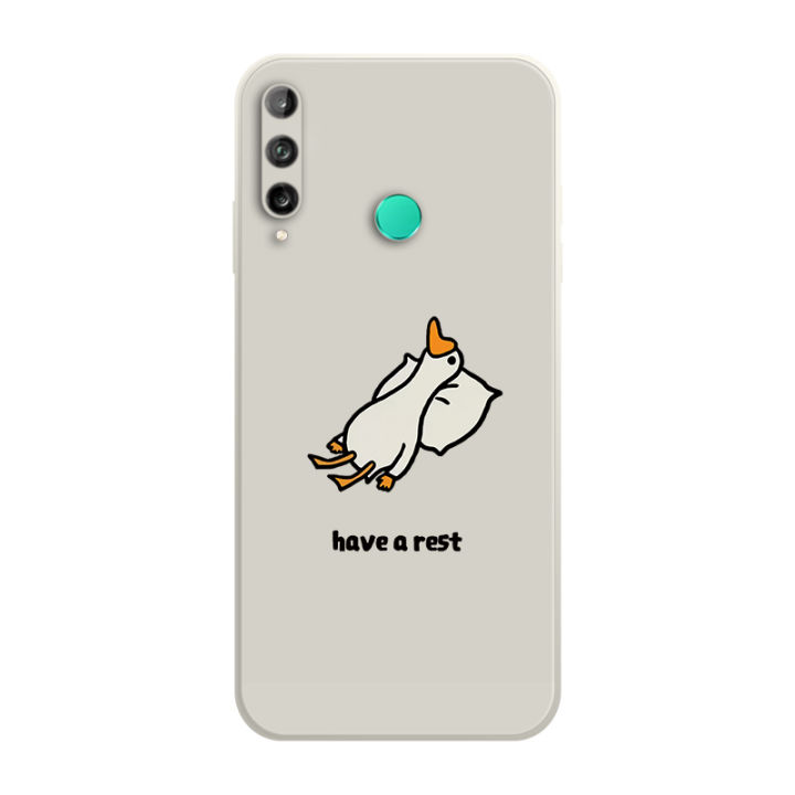 เคสโทรศัพท์-เคส-huawei-p30-p20-lite-case-เคสการ์ตูนน่ารักเป็ดเคสซิลิโคนเหลว-flocking-ฝาครอบโทรศัพท์ป้องกัน-เคสโทรศัพท์