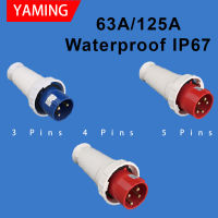 Waterproof Aviation Explosion-proof Connector Surface And Concealed Industrial Plug Socket 3 4 5 Core Pins 63A125A IP67