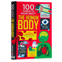 Usborne produced 100 discoveries about the human body 100 things to know about the human body English original picture book 100 things about the human body childrens knowledge encyclopedia Hardcover