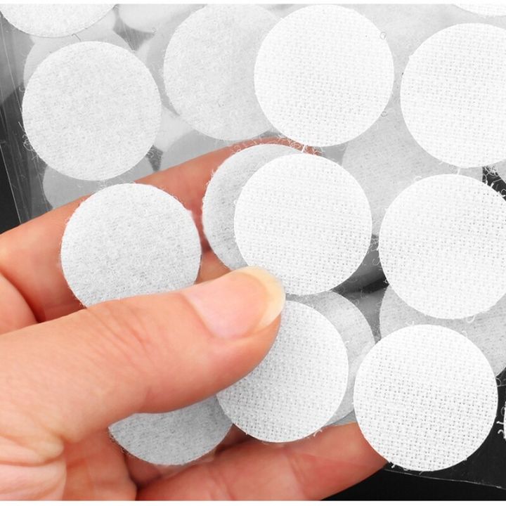 100-500pairs-lot-self-adhesive-fastener-tape-dots-10-15-20-25-30-60mm-disc-adhesive-strong-glue-magic-sticker-round-coins-hook-loop