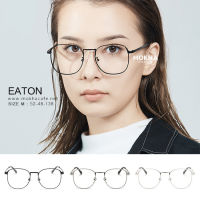 MOKHA แว่นตา รุ่น EATON - กรอบแว่นโลหะ แว่นตาทรงเหลี่ยม กว้าง 138 มม. (size M)