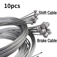 10ชิ้น2เมตรเบรกจักรยาน MTB สายจักรยานเกียร์คงที่เกียร์สายเบรคชุดแกนลวดด้านในสำหรับจักรยานเสือหมอบ MTB