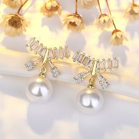 [COD] s925 earrings high-end bowknot pearl Douyin Kuaishou live source wholesale