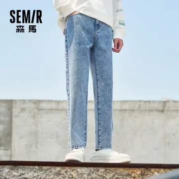 Jeans Men Classic Trend Korean Version 2023 Summer New Man Fitted