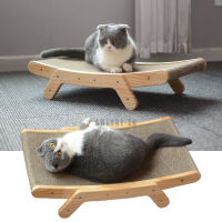 3 In 1ไม้ Cat Scratcher Scraper ที่ถอดออกได้ Lounge Bed Scratching Post สำหรับแมวการฝึกอบรม Grinding Claw ของเล่น Cat Scratch Board