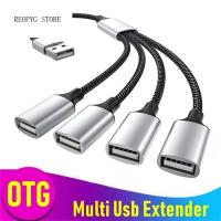 REOPYG อุปกรณ์คอมพิวเตอร์4 In 1อะแดปเตอร์ชาร์จ PD60W สายชาร์จ USB OTG ฮับต่อพ่วงสายแยกสัญญาณ USB ยูเอสบีฮับยูเอสบี C เป็นอะแดปเตอร์ USB Type C OTG แบบคู่