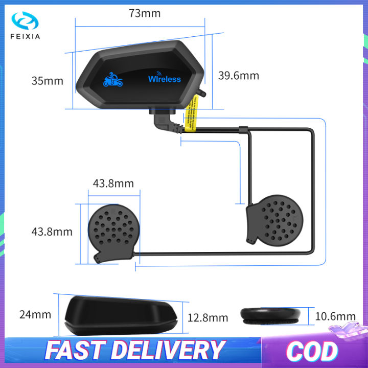m01หูฟังสำหรับติดหมวกกันน็อคจักรยานยนต์รับสายเรียกเข้าโดยอัตโนมัติหูฟังรถจักรยานยนต์ระบบสเตอริโอติดตั้งง่ายโดยใช้