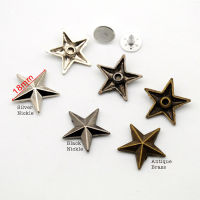 DIY 120setslot 18mm zinc alloy metal rivets star jeans button rivets with alum nail nickleblackbronze ZD-009 free shipping