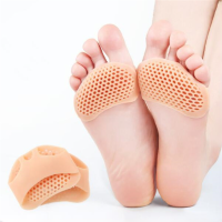 2pcs Metatarsal Pads Toe Separator ซิลิโคนบรรเทาอาการปวดเท้ากายอุปกรณ์นวดเท้า Insoles Forefoot ถุงเท้าเท้าเครื่องมือดูแล-lihaiyan4