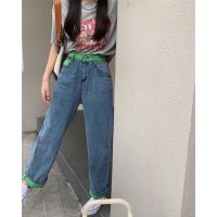 Leafy denim straight pants ใส่โค้ด SAYAPP ลดทันที 125.- ขั้นต่ำ 500.-