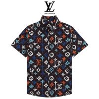 L -v เสื้อเชิ้ตแขนสั้นลําลอง พิมพ์ลายโลโก้ แฟชั่นฤดูร้อน สไตล์ฮาวาย