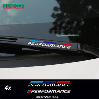 4pcs Car wiper sticker For BMW M PERFORMANCE MPower M3 M5 X1 X3 X5 X6 E46 e39 E90 E36 E60 E34 E30 F10 F20 F30 F15 F26 F34