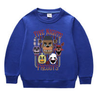 FIVE NIGHTS FREDDYS Hooded เสื้อกันหนาวฤดูใบไม้ผลิและฤดูใบไม้ร่วง2-9ปี Boy S เสื้อแขนยาวสำหรับชายหญิงกีฬา100% ผ้าฝ้ายรอบคอเด็กเสื้อผ้า