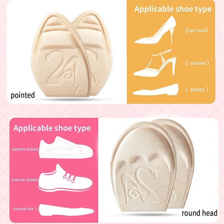 forefoot-pad-for-women-high-heels-half-insole-toe-plug-reduce-shoe-size-anti-slip-anti-pain-pads-pain-relief-insoles-for-shoes-shoes-accessories