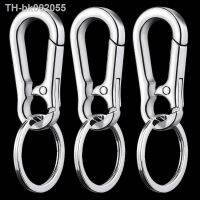 △™► Classic Men Stainless Steel Gourd Buckle Keychain Waist Belt Clip Anti-lost Buckle Hanging Fashion Key Ring Car Decoration Gift