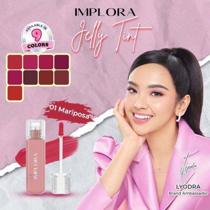 Implora Jelly Tint Tahan Lama | Lip Tint Glossy | BPOM Halal 100 ...