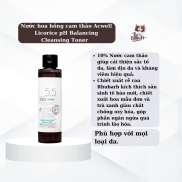 Toner Cam thảo ACWELL LICORICE PH BALANCING CLEANSING TONER