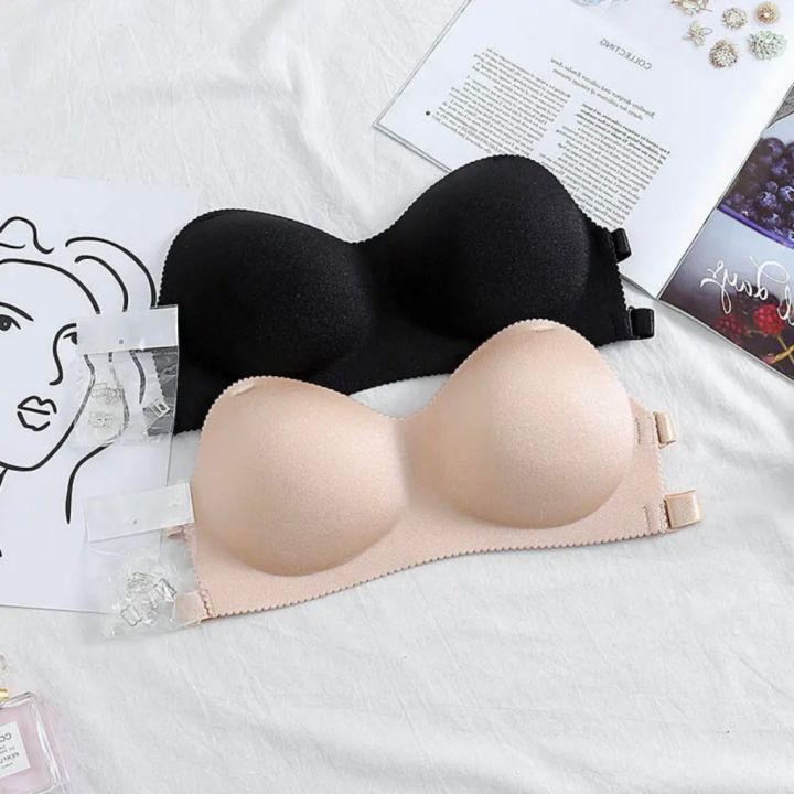 SEAMLESS STRAPLESS PUSH UP BRA BACKLESS STRAP(free size)(free Strap) women  underwear bras