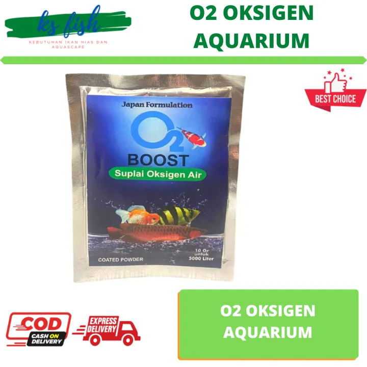 O2 Boost Bubuk Serbuk Oksigen Aquarium Kolam Ikan Koi Aquascape