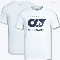 2023 NEW Scuderia Alphatauri 2023 Nyck De Vries White Summer T-shirt for Men And Women 2023 Size：s-5xl