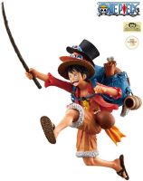 ?? ONE PIECE THREE BROTHERS FIGURE (A:MONKEY.D.LUFFY) model ฟิกเกอร์วันพีช วันพีช โมเดล โมเดลวันพีช 3 พี่น้อง โมเดลลูฟี่ ของเล่น โมเดลวันพีชแท้ แมวทอง