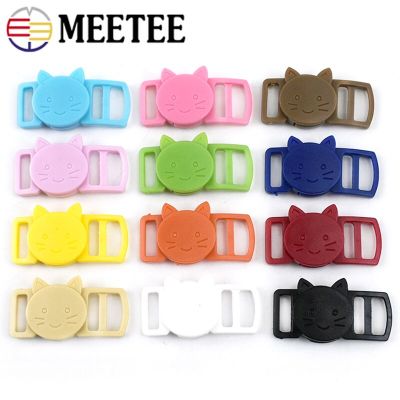 50/100Pcs 10mm Plastic Quick Side Release Buckle Safty Breakaway Adjust Clasp Cat Dog Collar Webbing Strap Paracord Accessories Cable Management