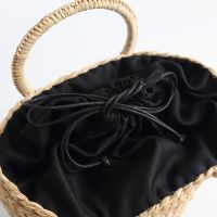 2021 Original Ladies Rattan Raffia Bucket Straw Bag Crochet Woven Straw Hand Bag Tote Bags For Women Purses And Handbags