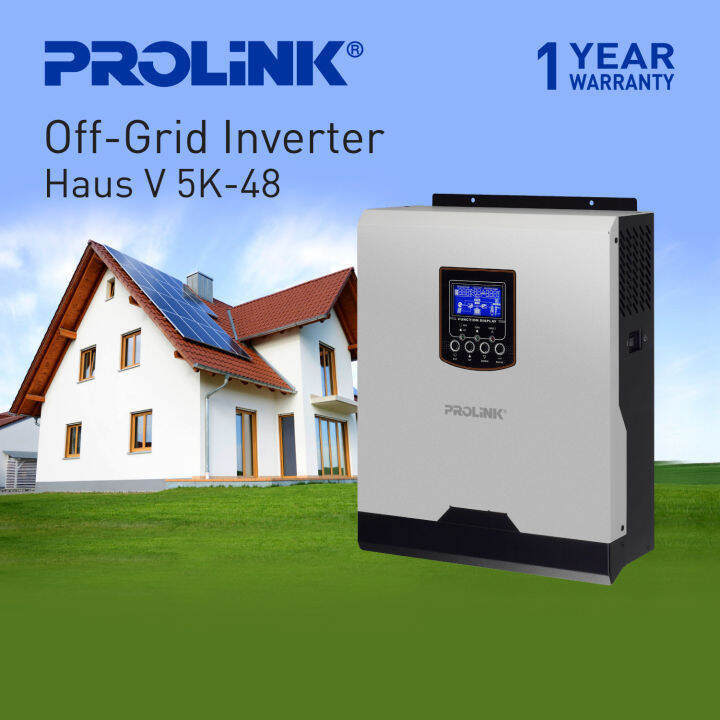 Prolink 5KVA / 5000W Hybrid OffGrid Solar Inverter Power Supply Pure