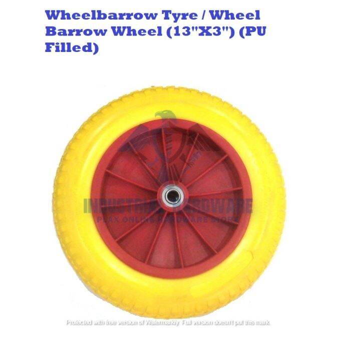 Wheelbarrow Tyre / Wheel Barrow Wheel (13"X3") (PU Filled) Tayar Kereta