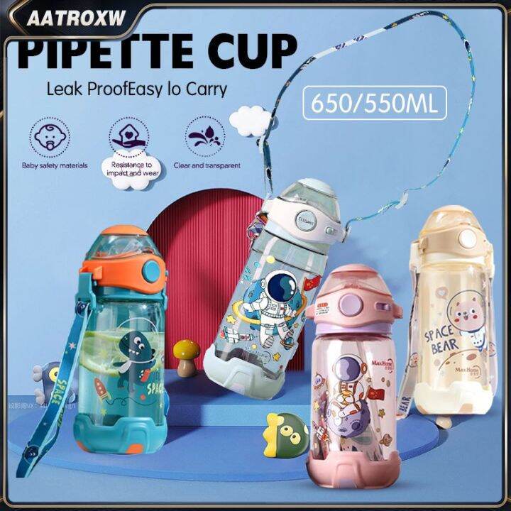 550ML Children Bottle for Outdoor Travel School Cute Cartoon