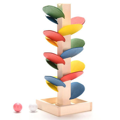 Montessori Educational toy Blocks Wooden Tree Marble Ball Run Track Game Baby Kids Children Inligence Early Educational Toy