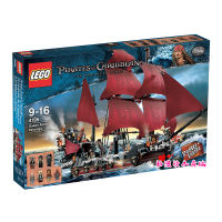 Lego Pirates of the Caribbean Queen Annes Revenge Battleship Red Ship 4195 Assembled Chinese Building Block Toys 16009