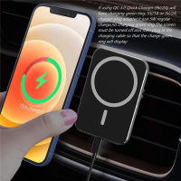 15W Magnetic Car Wireless Charger สำหรับ Macsafe 14 13 12 Pro Max Mini Air Vent รถที่วางศัพท์ Stand Fast Car Charging