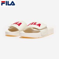 FILA Unisex Uni Drifter Velcro 1SM01914E-121 White/Red Slide (Vinyl (poly bag) packaging)