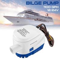 1100GPH Automatic boat bilge pump 12V Electric Marine Pump Boat Water Exhaust Pump Submersible Bilge Sump With Float Switch