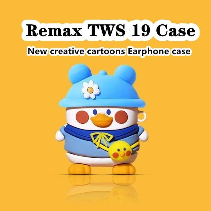 พร้อมส่งสําหรับ-remax-tws-19-ใหม่-ตลก-การ์ตูน-สําหรับ-remax-tws-19-เคสนิ่ม-หูฟัง-เคส