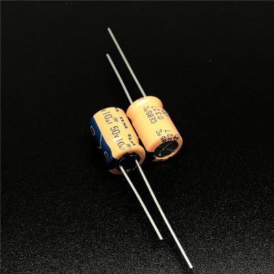 10pcs/100pcs 10uF 50V ELNA 8x11mm Orange 50V10uF Audio Capacitor electronic components  Aluminum Electrolytic Capacitor