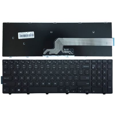 New for Dell Inspiron 15 3551 3558 3543 3550 Laptop Keyboard US Black with Frame No backlit
