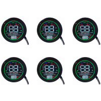 6X Electric Bike Speedometer Scooter Dashboard Indicator 48V 60V 72V Lead-Acid Battery LED Instrument Display