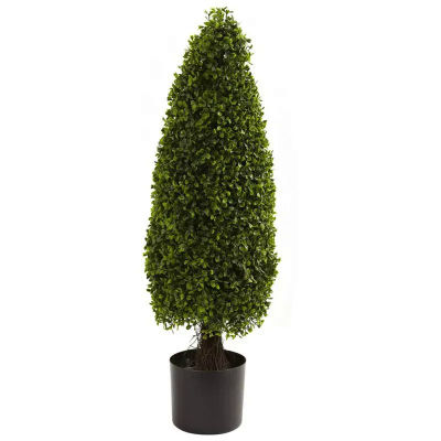 3ft ค่ะ wood Tower ประดิษฐ์ Topiary UV ทน (ในร่มกลางแจ้ง)