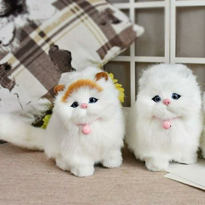 Dynamic simulation will call tail cats doll plush toys simulation animal model furnishing articles of spoil gift