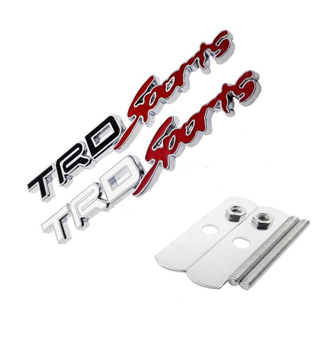 MKR 1PC TRD Sport Front Grill Grille Emblem Badge Sticker Decal Logo ...