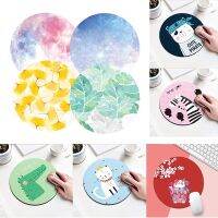 Cartoon Animal figure Mouse Pad Round Rubber Anti-slip Office Mice Pad 20X20 cm