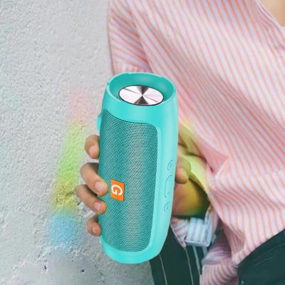 Portable Bluetooth- Speaker Wireless Bass With LED Color Light Subwoofer Outdoor Waterproof Column Boombox Stereo Music FM